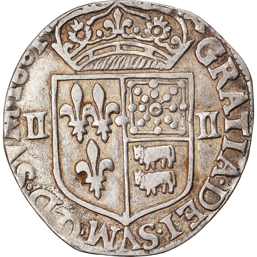 Münze, Frankreich, Henri IV, 1/4 Ecu, 1601, Morlaas, SS, Silber, Duplessy:1240