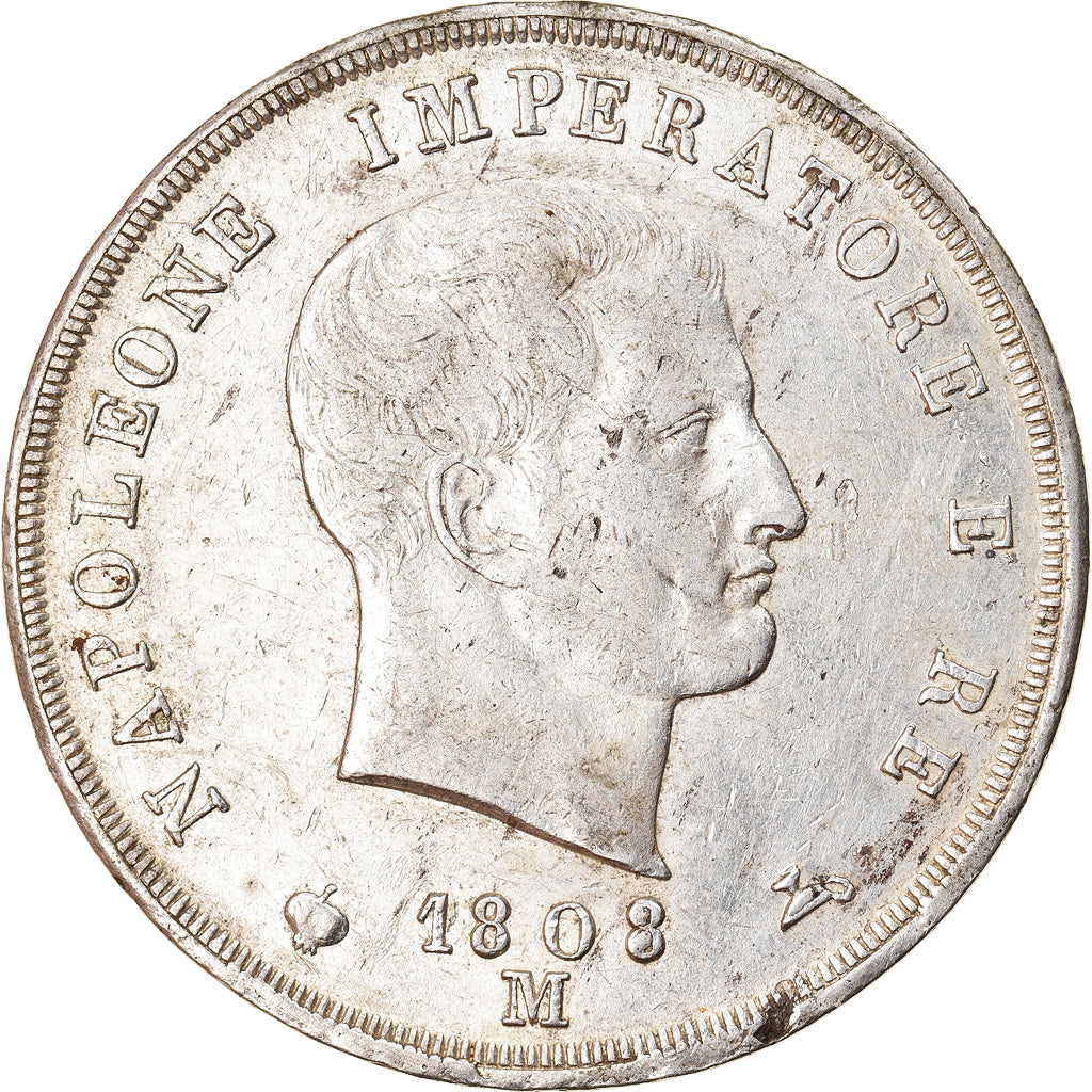 Monnaie, KINGDOM OF NAPOLEON, Napoleon I, 5 Lire, 1808, Milan, TTB+