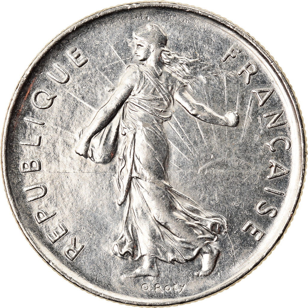 Coin, France, Semeuse, 5 Francs, 1989, Paris, AU(55-58), Nickel Clad