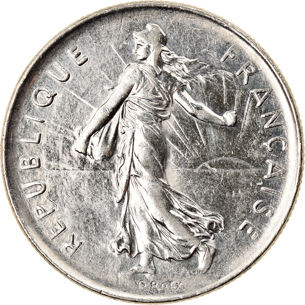 Coin, France, Semeuse, 5 Francs, 1991, Paris, AU(55-58), Nickel Clad