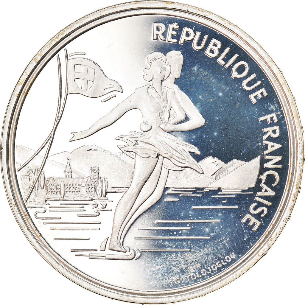 Moeda, França, 100 Francs, 1989, Proof, MS(65-70), Prata, KM:972, Gadoury:C3