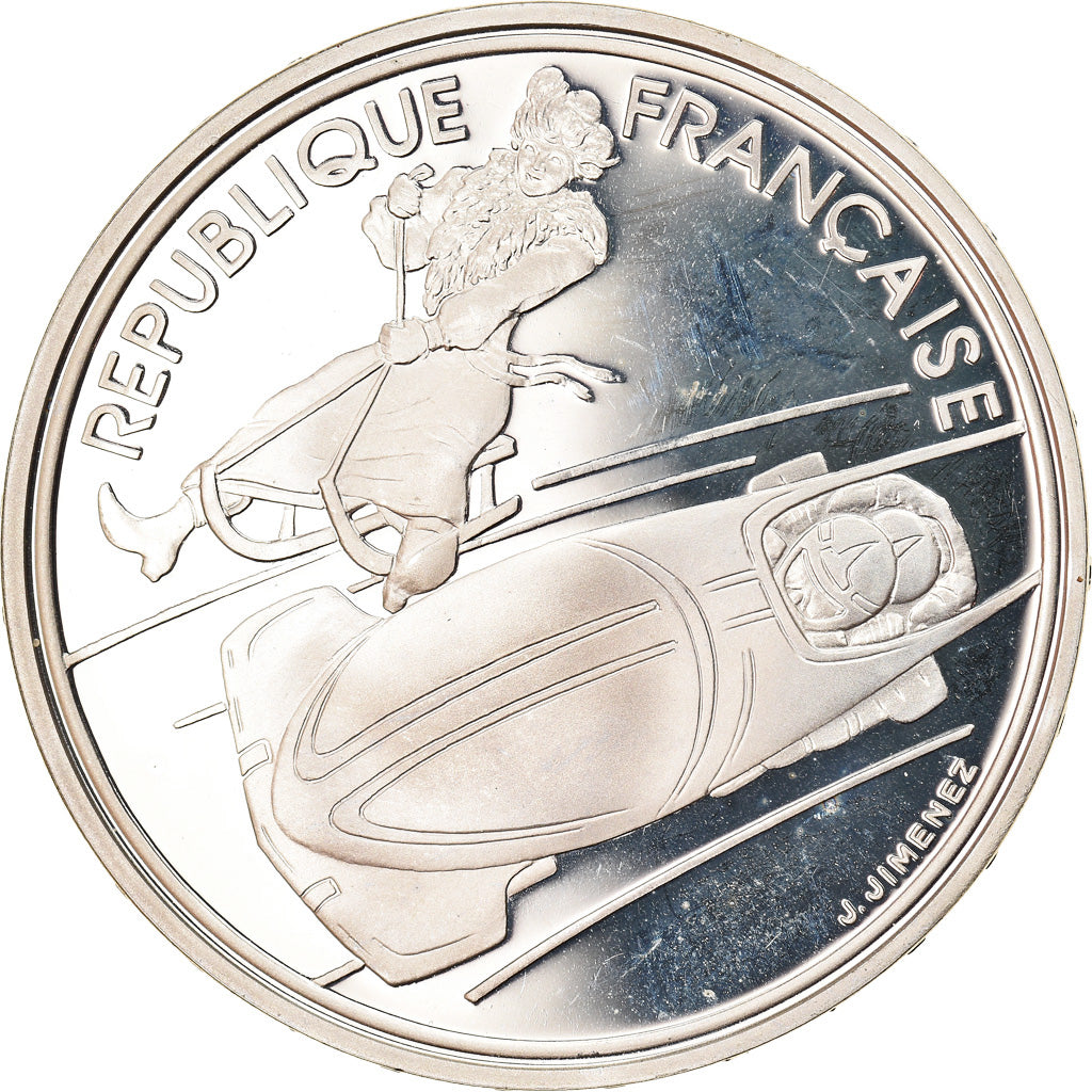 Munten, Frankrijk, 100 Francs, 1990, Proof, FDC, Zilver, KM:981, Gadoury:C9
