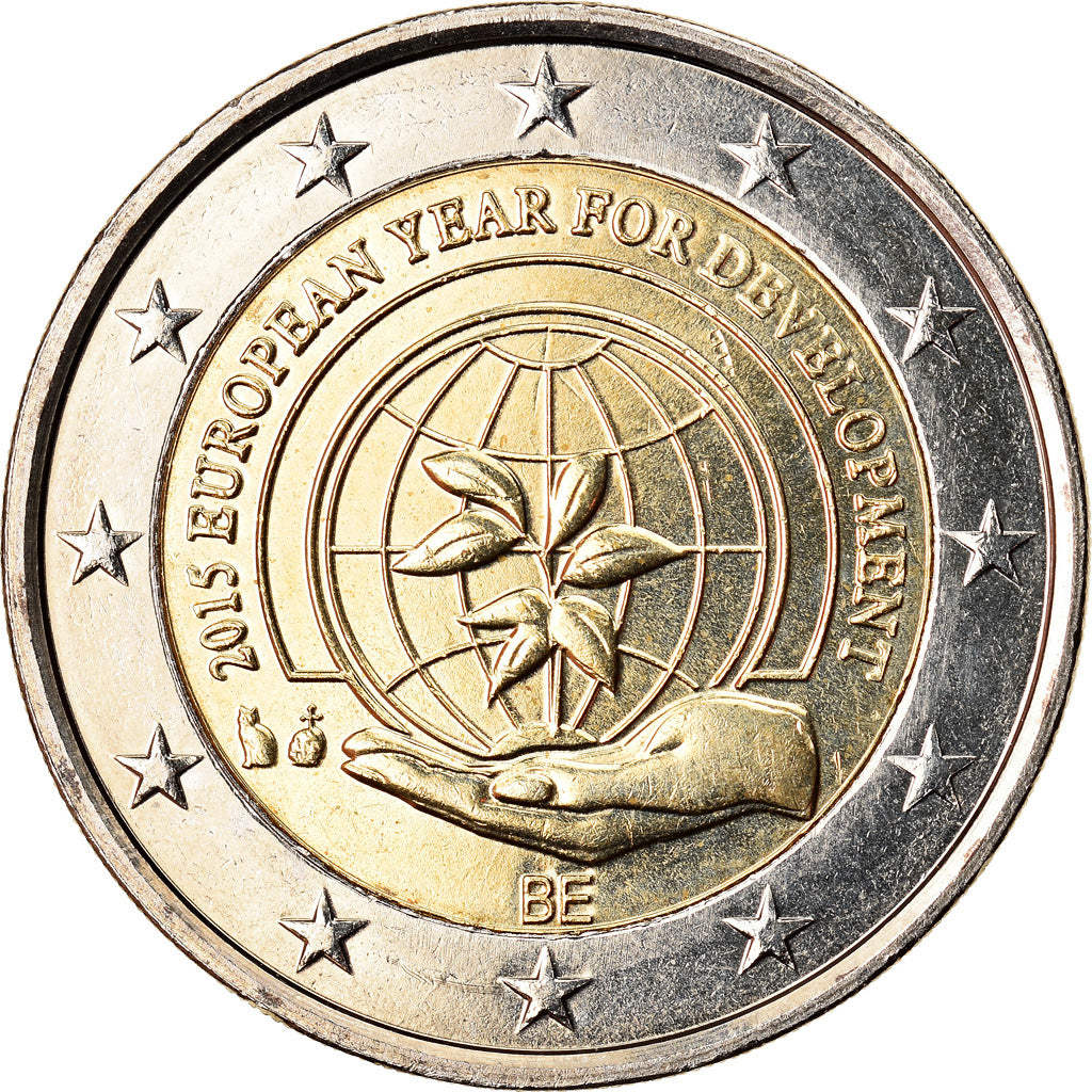 Belgien, 2 Euro, 2015, VZ+, Bi-Metallic