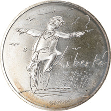 France, Sempé - Liberté, 10 Euro, 2014, MS(65-70), Silver