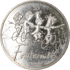 France, Sempé - Fraternité, 10 Euro, 2014, MS(65-70), Silver