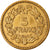 Moneda, Francia, Lavrillier, 5 Francs, 1946, MBC, Aluminio - bronce, KM:888a.2