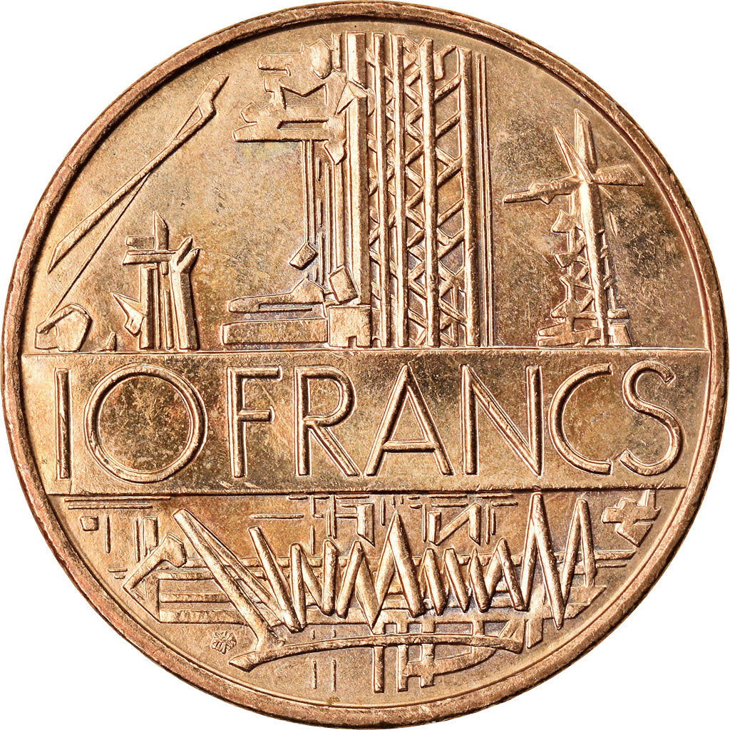 Coin, France, Mathieu, 10 Francs, 1987, MS(65-70), Nickel-brass, KM:940