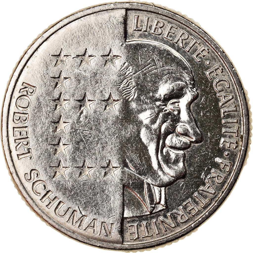 Münze, Frankreich, Schumann, 10 Francs, 1986, VZ, Nickel, KM:958, Gadoury:825