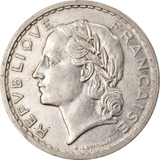 Moeda, França, Lavrillier, 5 Francs, 1935, Paris, EF(40-45), Níquel, KM:888