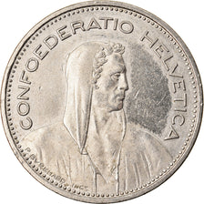 Coin, Switzerland, 5 Francs, 1987, Bern, EF(40-45), Copper-nickel, KM:40a.3