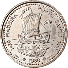 Coin, Portugal, 100 Escudos, 1989, MS(63), Copper-nickel, KM:647