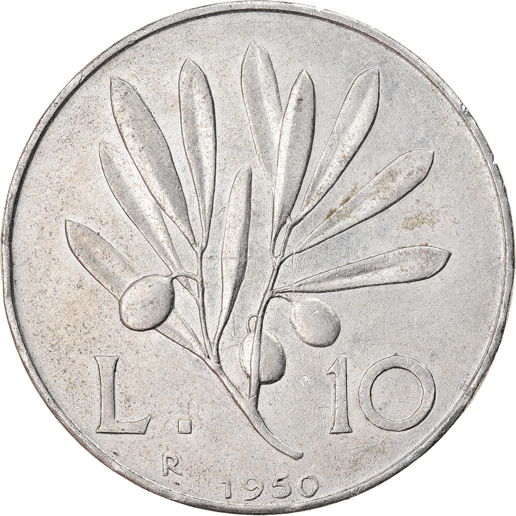 Monnaie, Italie, 10 Lire, 1950, Rome, SUP, Aluminium, KM:90