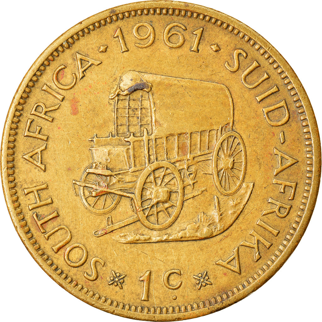 Coin, South Africa, Cent, 1961, AU(50-53), Brass, KM:57