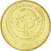 KYRGYZSTAN, 50 Tiyin, 2008, KM #13, MS(63), Brass Plated Steel, 17, 1.81