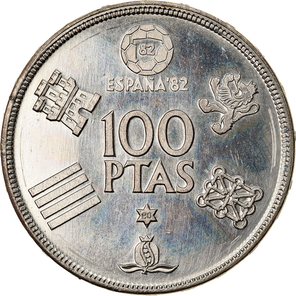 Coin, Spain, Juan Carlos I, 100 Pesetas, 1980, MS(63), Copper-nickel, KM:820
