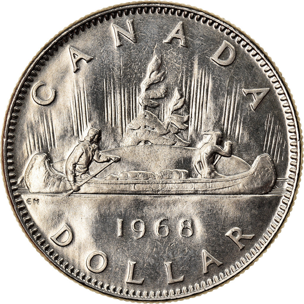 Münze, Kanada, Elizabeth II, Dollar, 1968, Ottawa, UNZ, Nickel