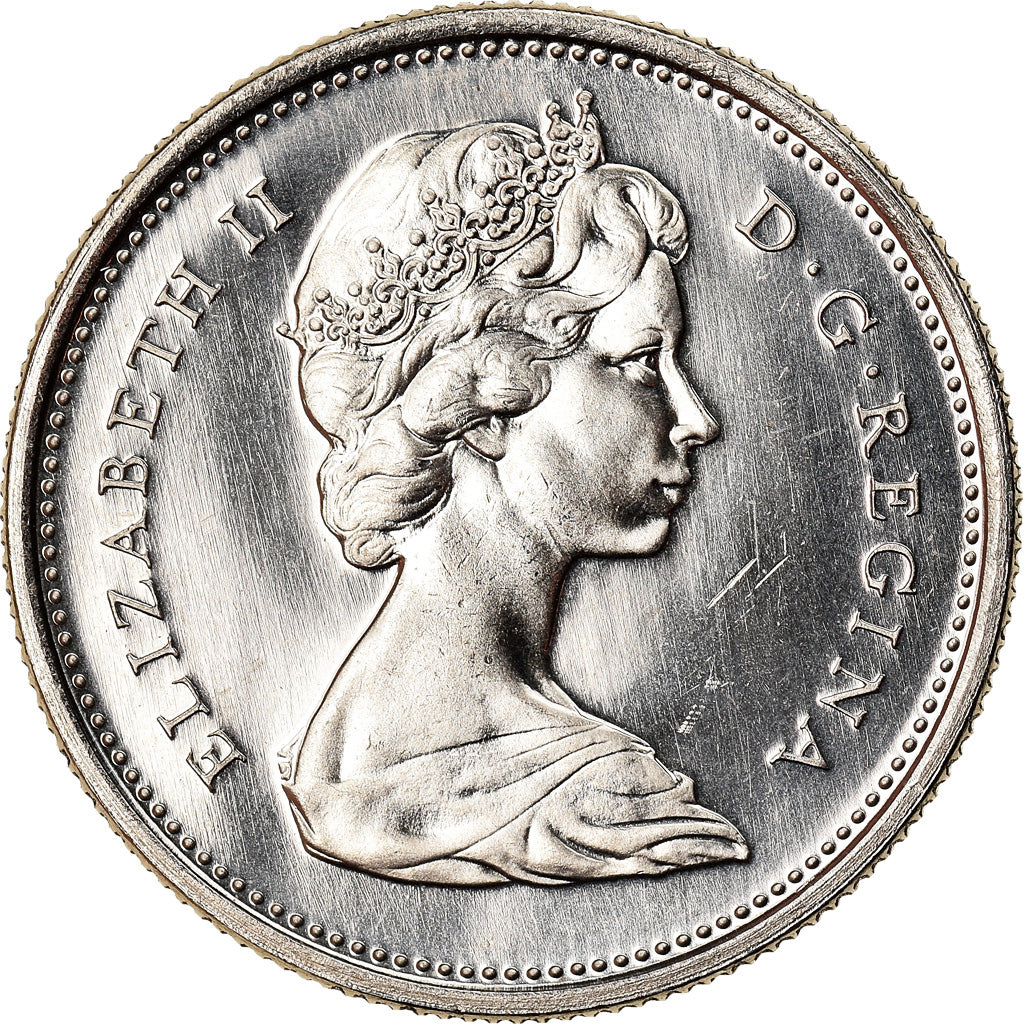 Münze, Kanada, Elizabeth II, 25 Cents, 1968, Ottawa, UNZ, Nickel