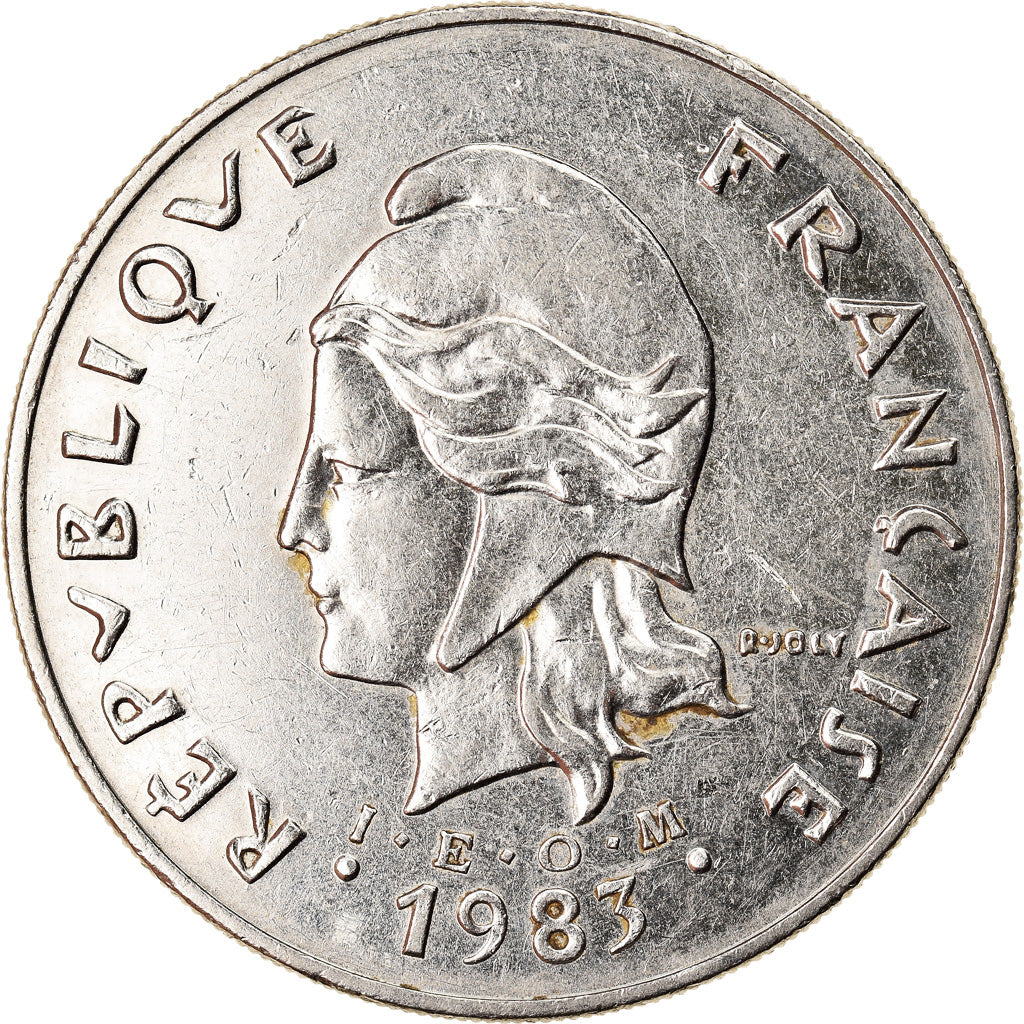 Münze, Neukaledonien, 50 Francs, 1983, Paris, VZ, Nickel, KM:13