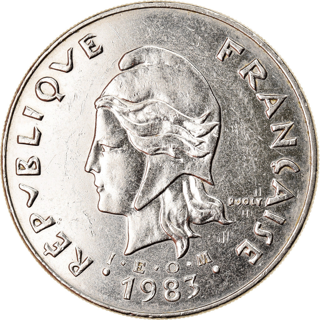 Coin, New Caledonia, 50 Francs, 1983, Paris, AU(55-58), Nickel, KM:13