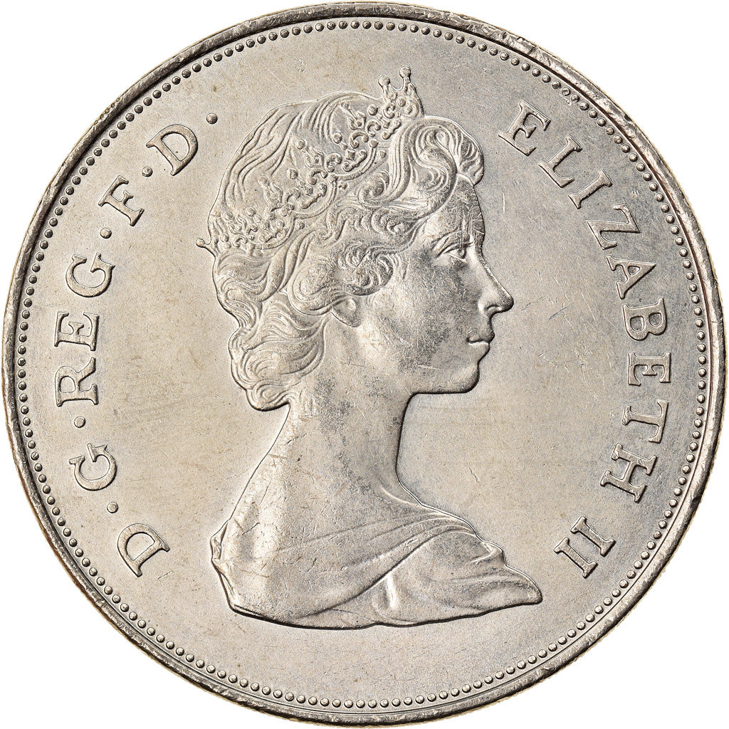 Coin, Great Britain, Elizabeth II, 25 New Pence, 1981, AU(55-58), Copper-nickel