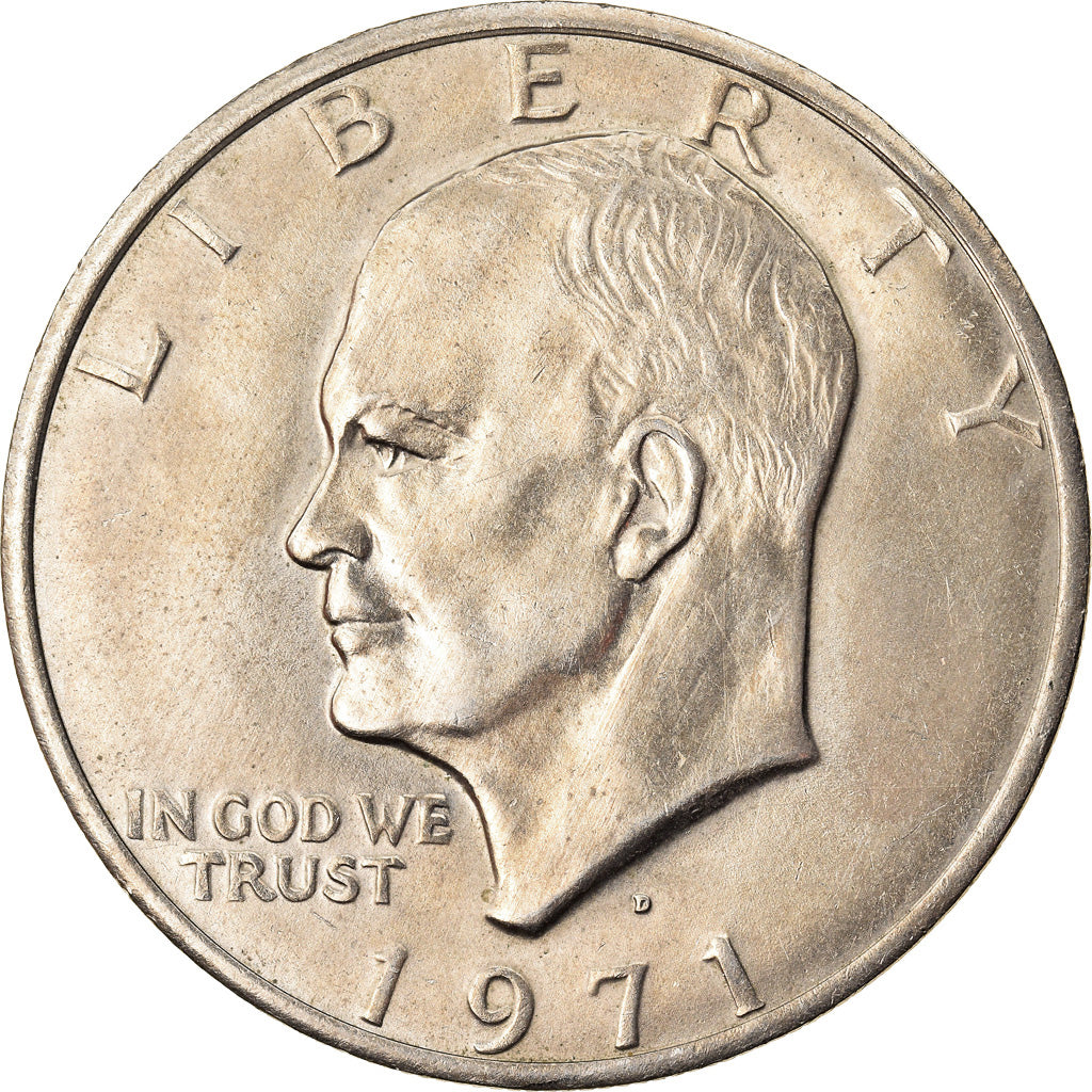 Coin, United States, Eisenhower Dollar, Dollar, 1971, Philadelphia, AU(55-58)