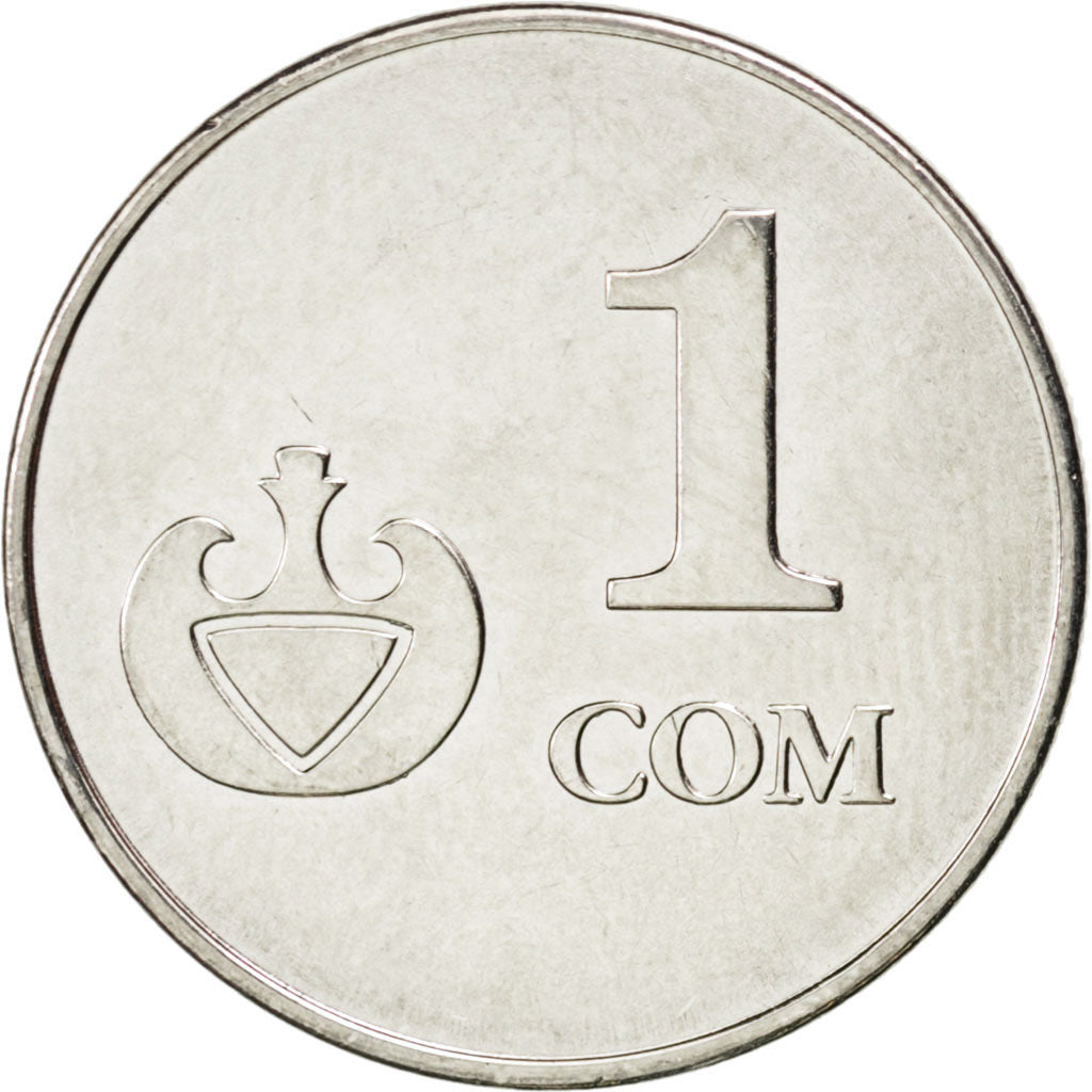 KYRGYZSTAN, Som, 2008, KM #14, MS(63), Nickel Plated Steel, 19, 2.57