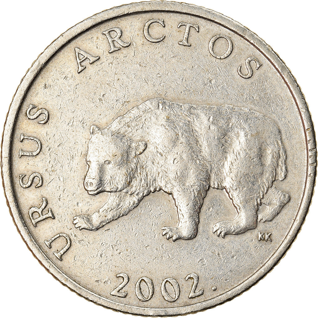 Moneda, Croacia, 5 Kuna, 2002, MBC, Cobre - níquel - cinc, KM:23
