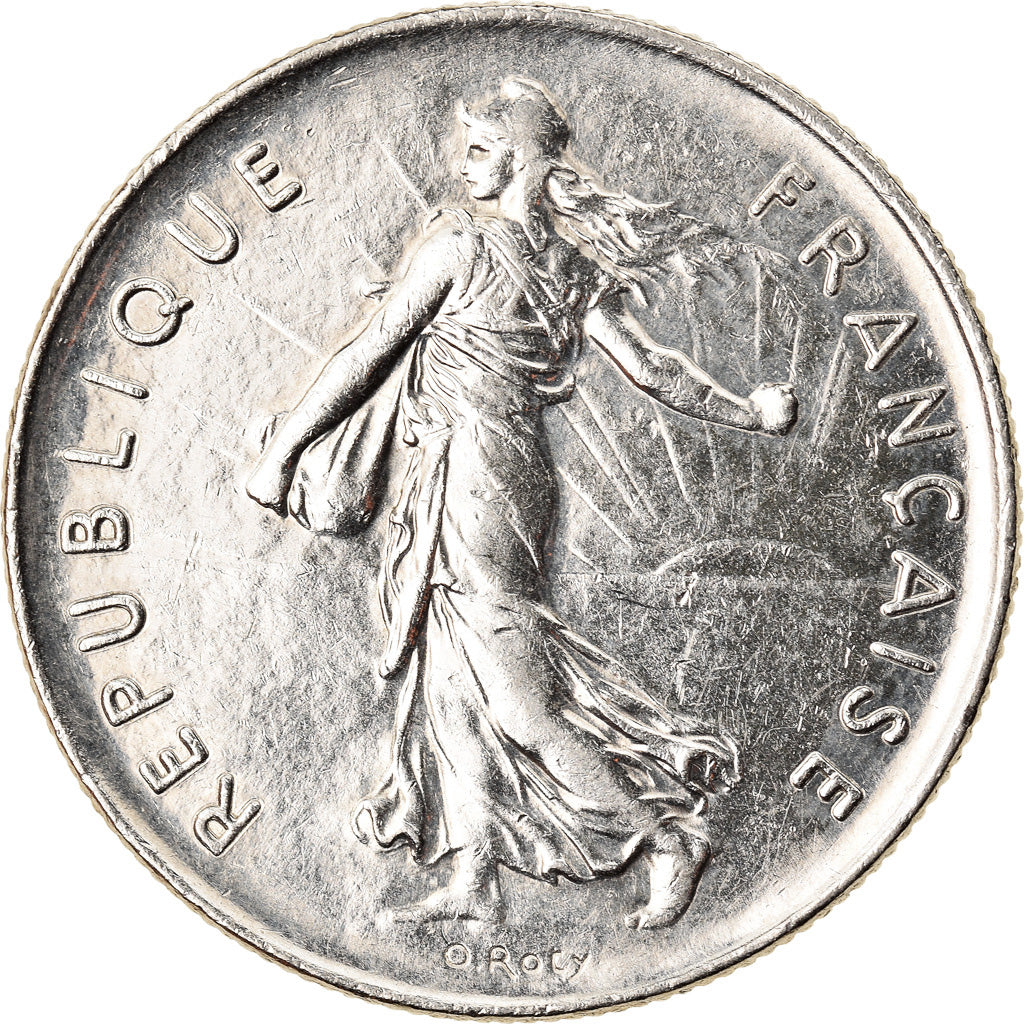 Coin, France, Semeuse, 5 Francs, 1974, Paris, MS(60-62), Nickel Clad