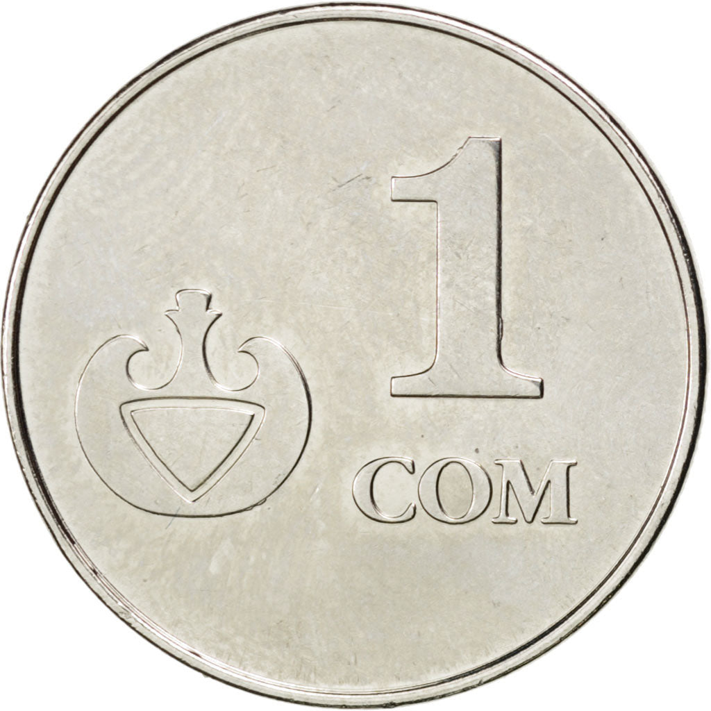 Coin, KYRGYZSTAN, Som, 2008, MS(63), Nickel plated steel, KM:14