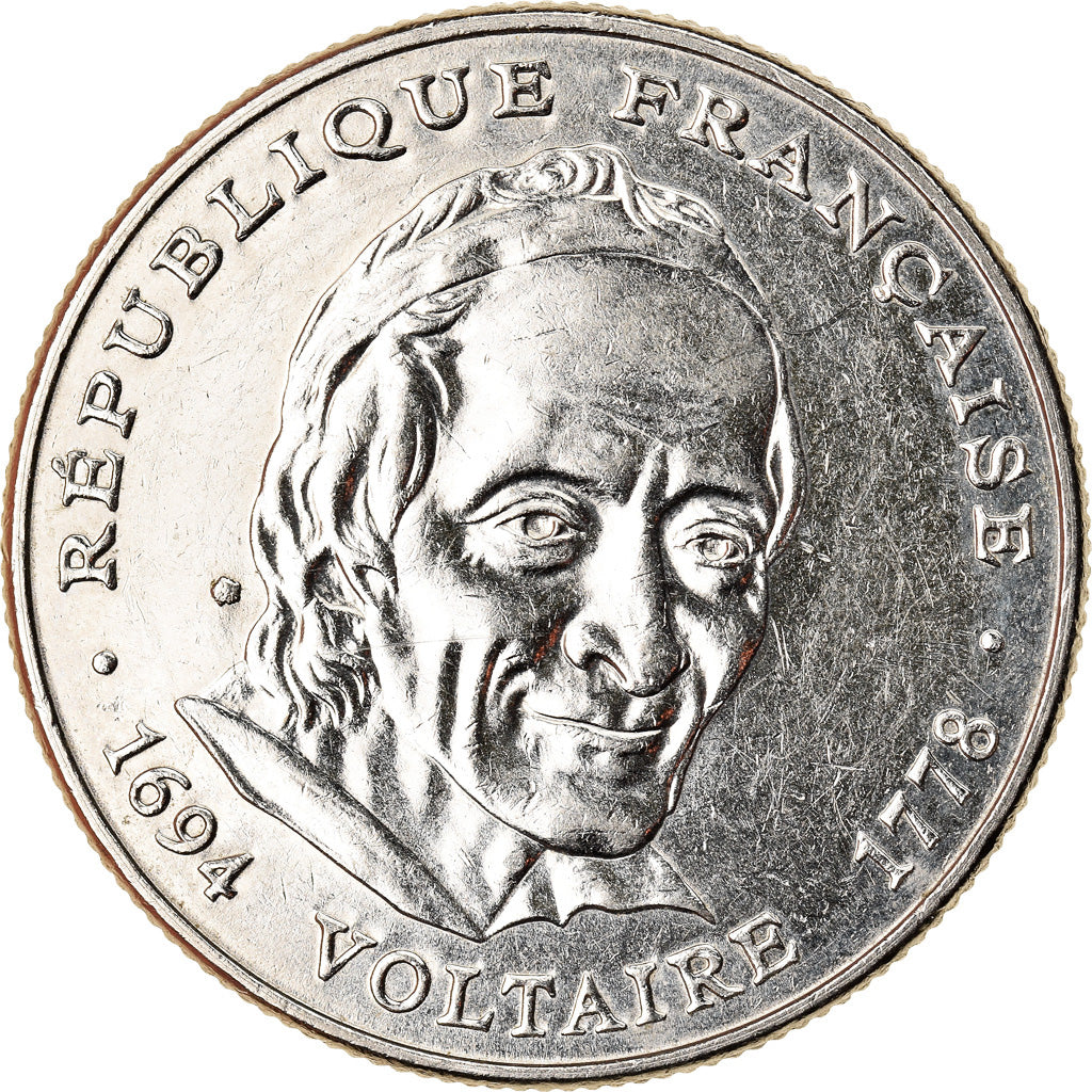 Coin, France, Voltaire, 5 Francs, 1994, Paris, MS(60-62), Nickel, KM:1063