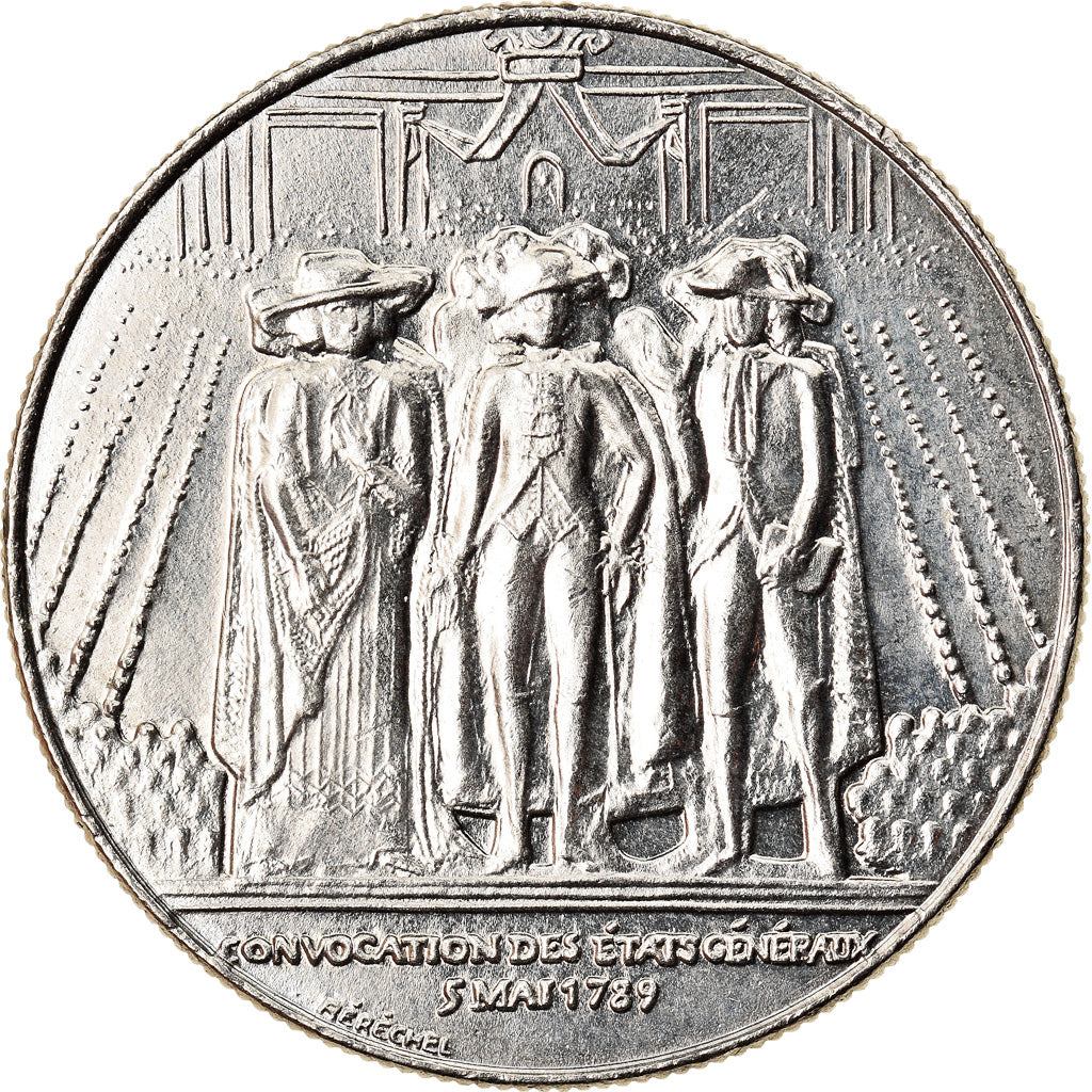 Coin, France, États généraux, Franc, 1989, MS(60-62), Nickel, KM:967