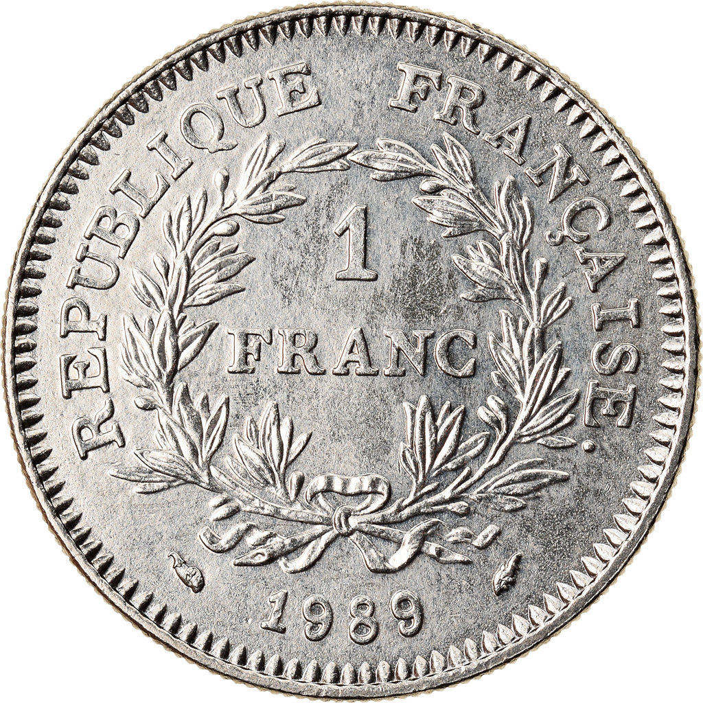 Coin, France, États généraux, Franc, 1989, MS(60-62), Nickel, KM:967