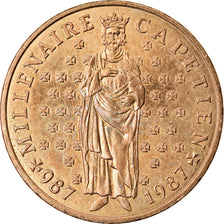 Moeda, França, 10 Francs, 1987, MS(60-62), Níquel-Bronze, KM:961d, Gadoury:820