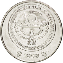 Moneta, Kirghizistan, Som, 2008, SPL, Acciaio placcato nichel, KM:14