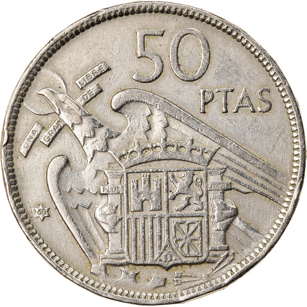 Münze, Spanien, 50 Pesetas, 1960, SS, Copper-nickel