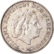 Coin, Netherlands, Juliana, Gulden, 1954, EF(40-45), Silver, KM:184