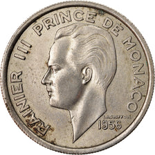 Coin, Monaco, Rainier III, 100 Francs, Cent, 1956, AU(55-58), Copper-nickel