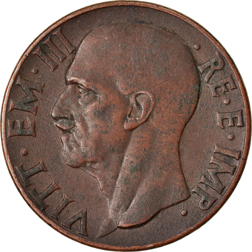 Coin, Italy, Vittorio Emanuele III, 10 Centesimi, 1937, Rome, AU(50-53), Copper
