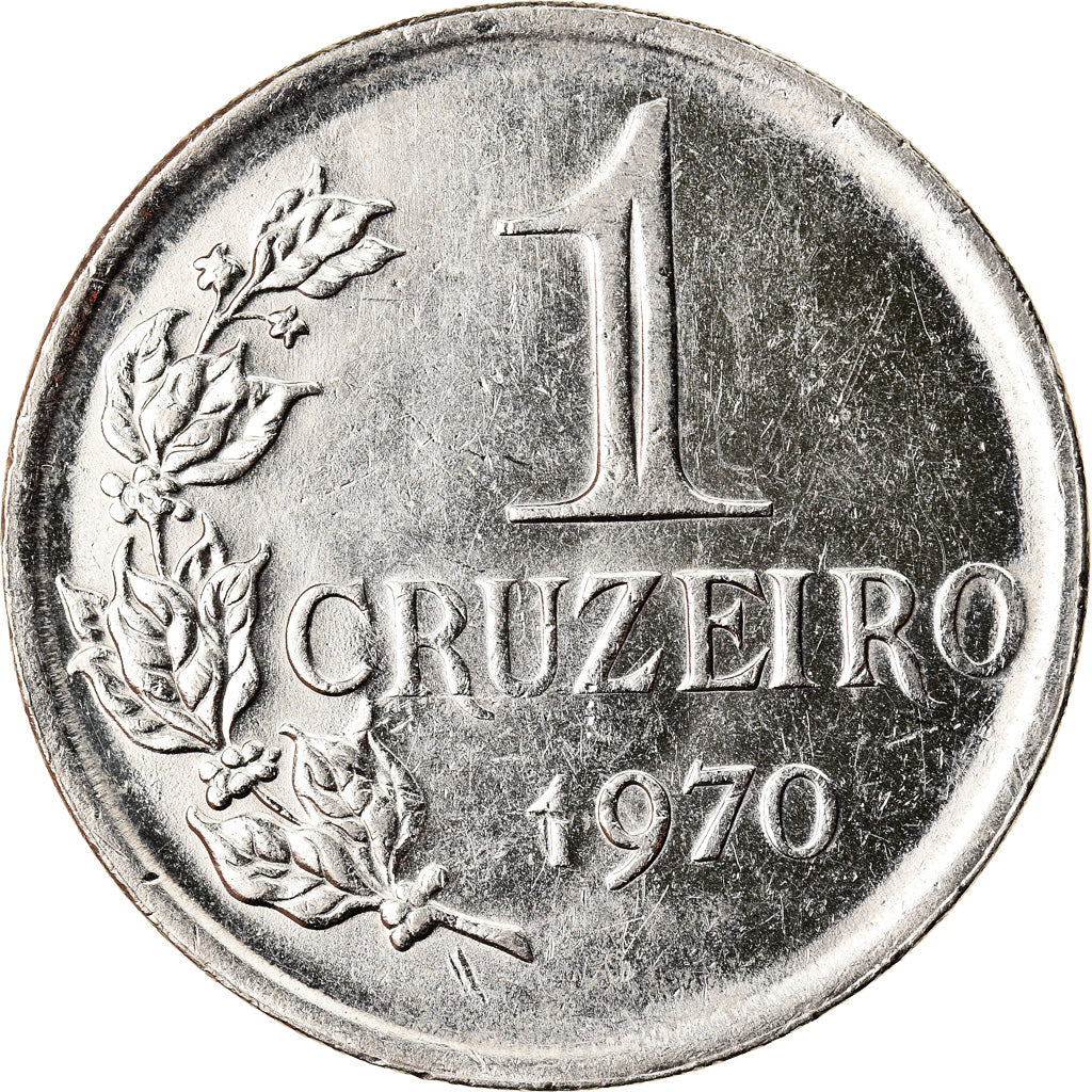 Coin, Brazil, Cruzeiro, 1970, MS(60-62), Nickel, KM:581