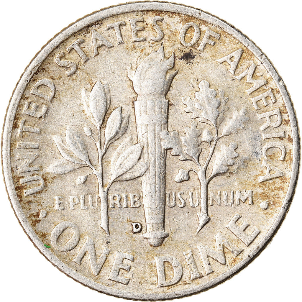 Coin, United States, Dime, 1953, Denver, AU(55-58), Silver