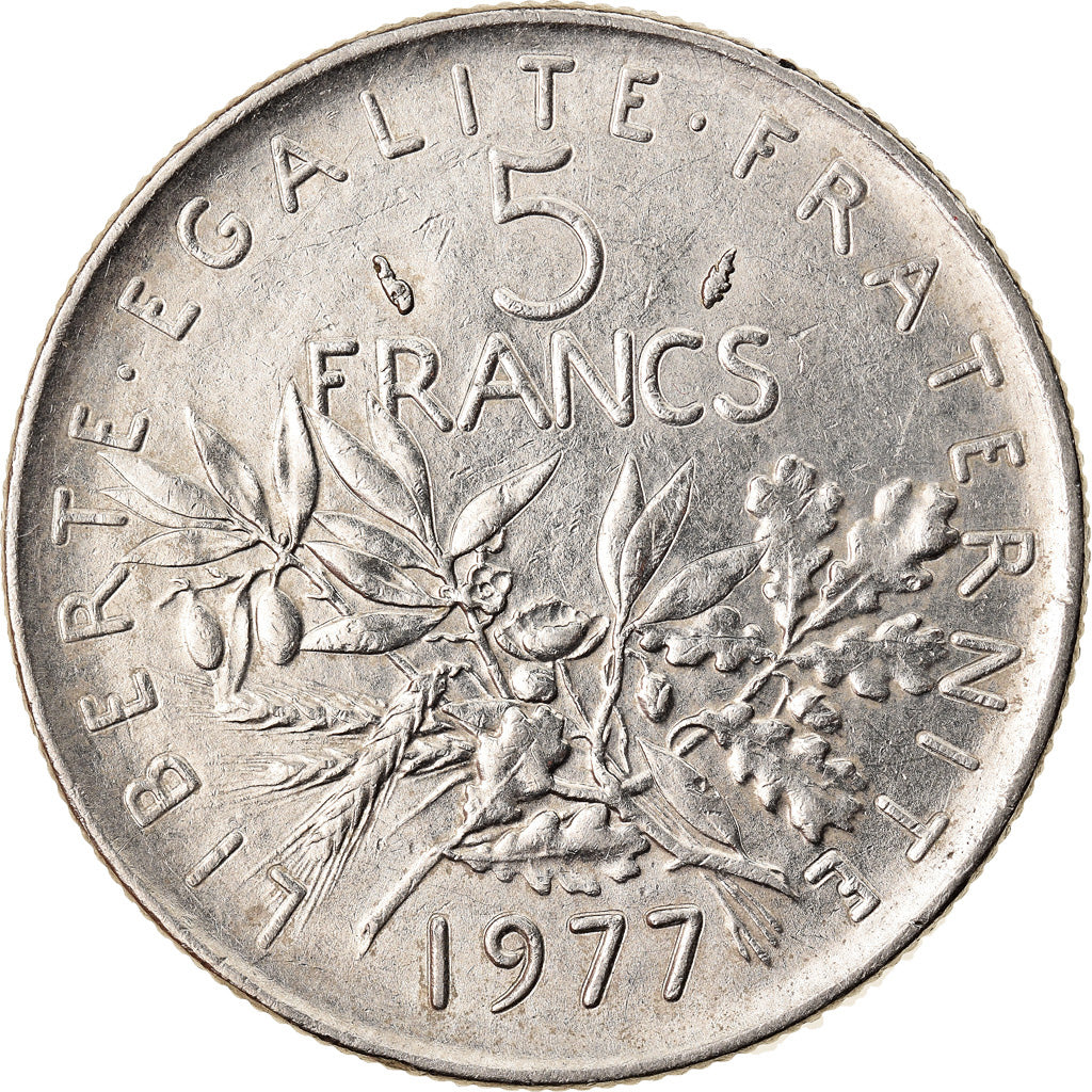 Monnaie, France, Semeuse, 5 Francs, 1977, Paris, SUP+, Nickel Clad