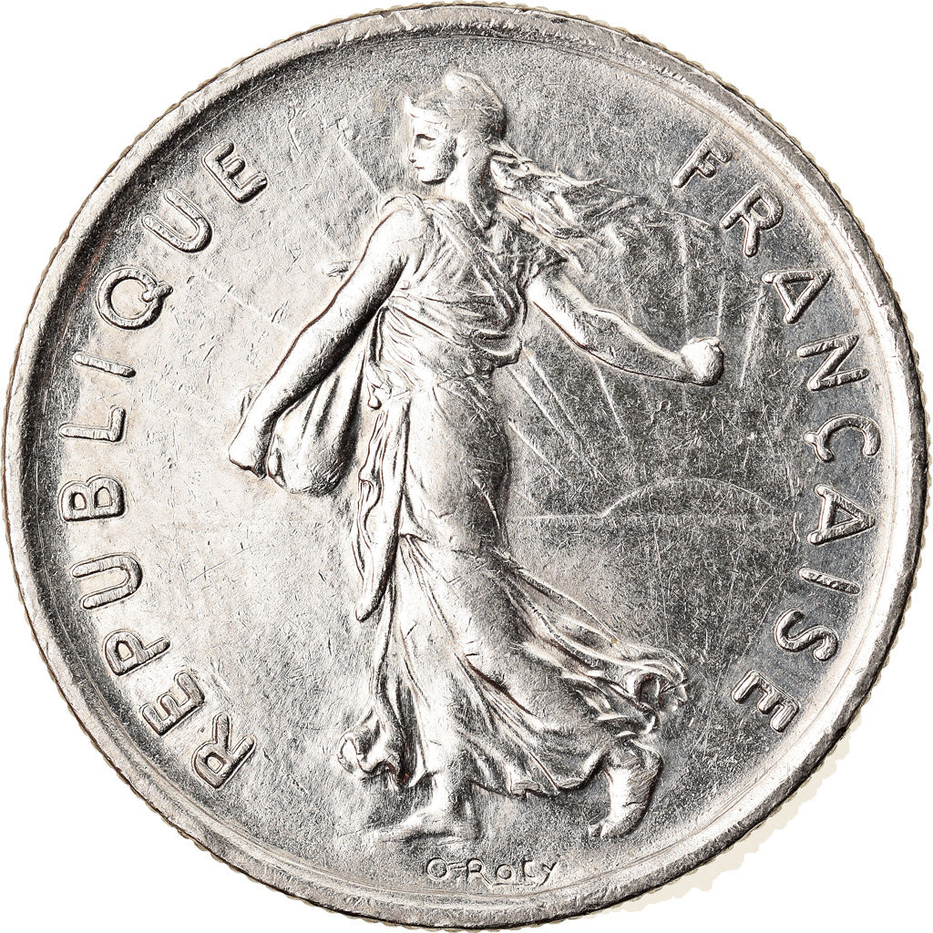 Münze, Frankreich, Semeuse, 5 Francs, 1995, Paris, VZ+, Nickel Clad