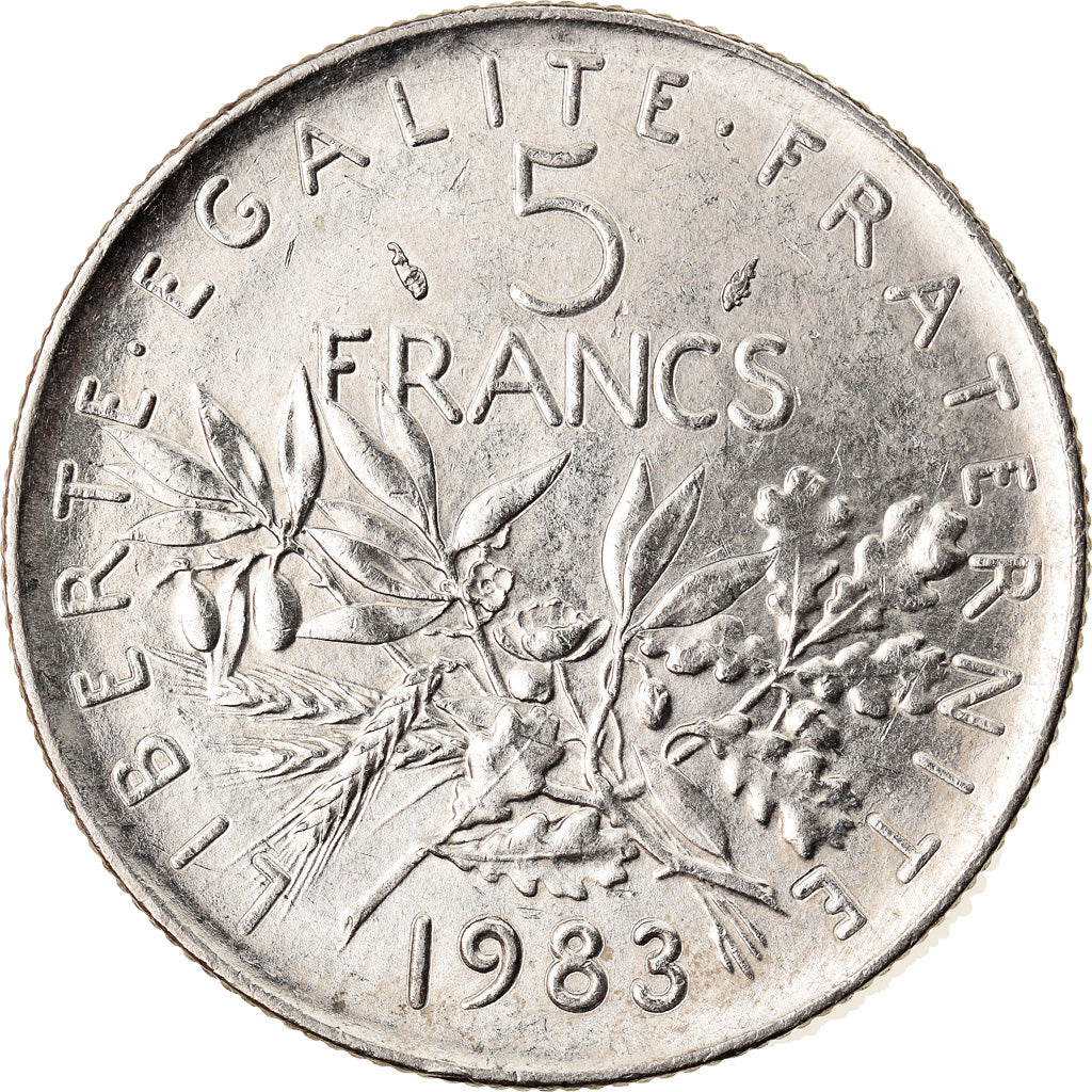 Monnaie, France, Semeuse, 5 Francs, 1983, Paris, SUP+, Nickel Clad