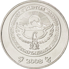 Monnaie, KYRGYZSTAN, 3 Som, 2008, SPL, Nickel plated steel, KM:15