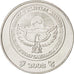 Monnaie, KYRGYZSTAN, 3 Som, 2008, SPL, Nickel plated steel, KM:15