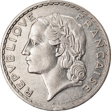 Moneta, Francja, Lavrillier, 5 Francs, 1933, Paris, AU(50-53), Nikiel, KM:888