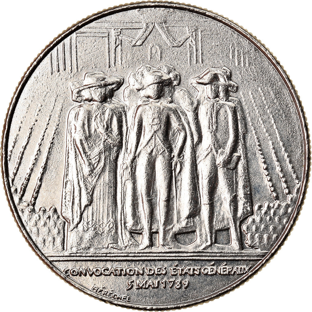 Coin, France, États généraux, Franc, 1989, MS(60-62), Nickel, KM:967