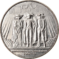 Coin, France, États généraux, Franc, 1989, MS(60-62), Nickel, KM:967
