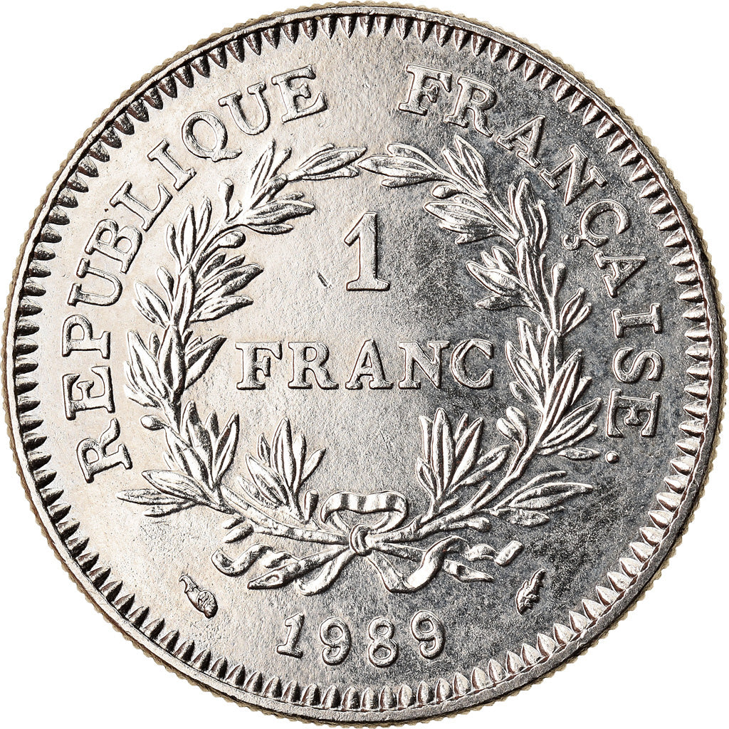 Coin, France, États généraux, Franc, 1989, MS(60-62), Nickel, KM:967