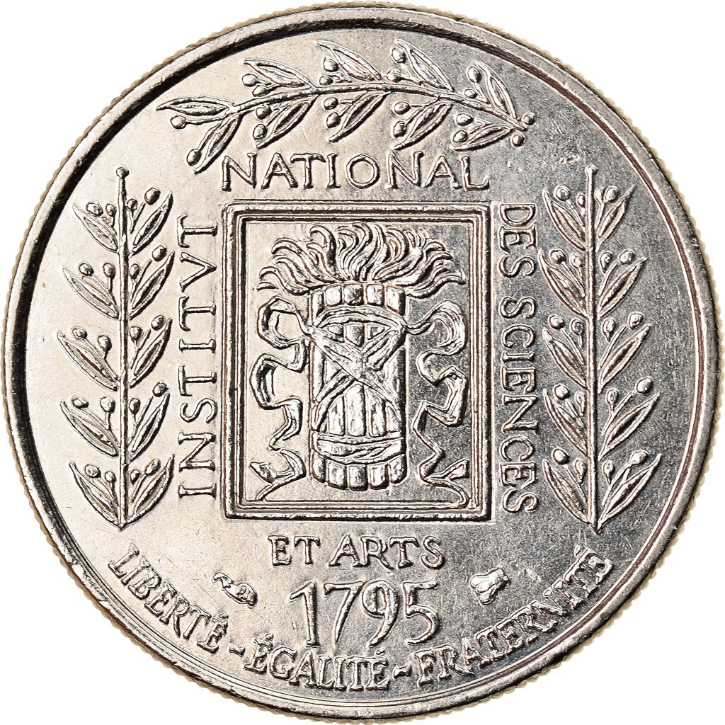 Coin, France, Institut, Franc, 1995, MS(60-62), Nickel, KM:1133, Gadoury:480
